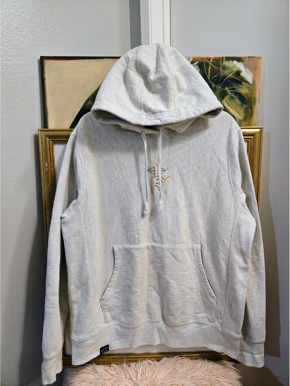 The Quiet Life Hoodie Light Gray Men’s Pullover Streetwear Sweatshirt Size Large